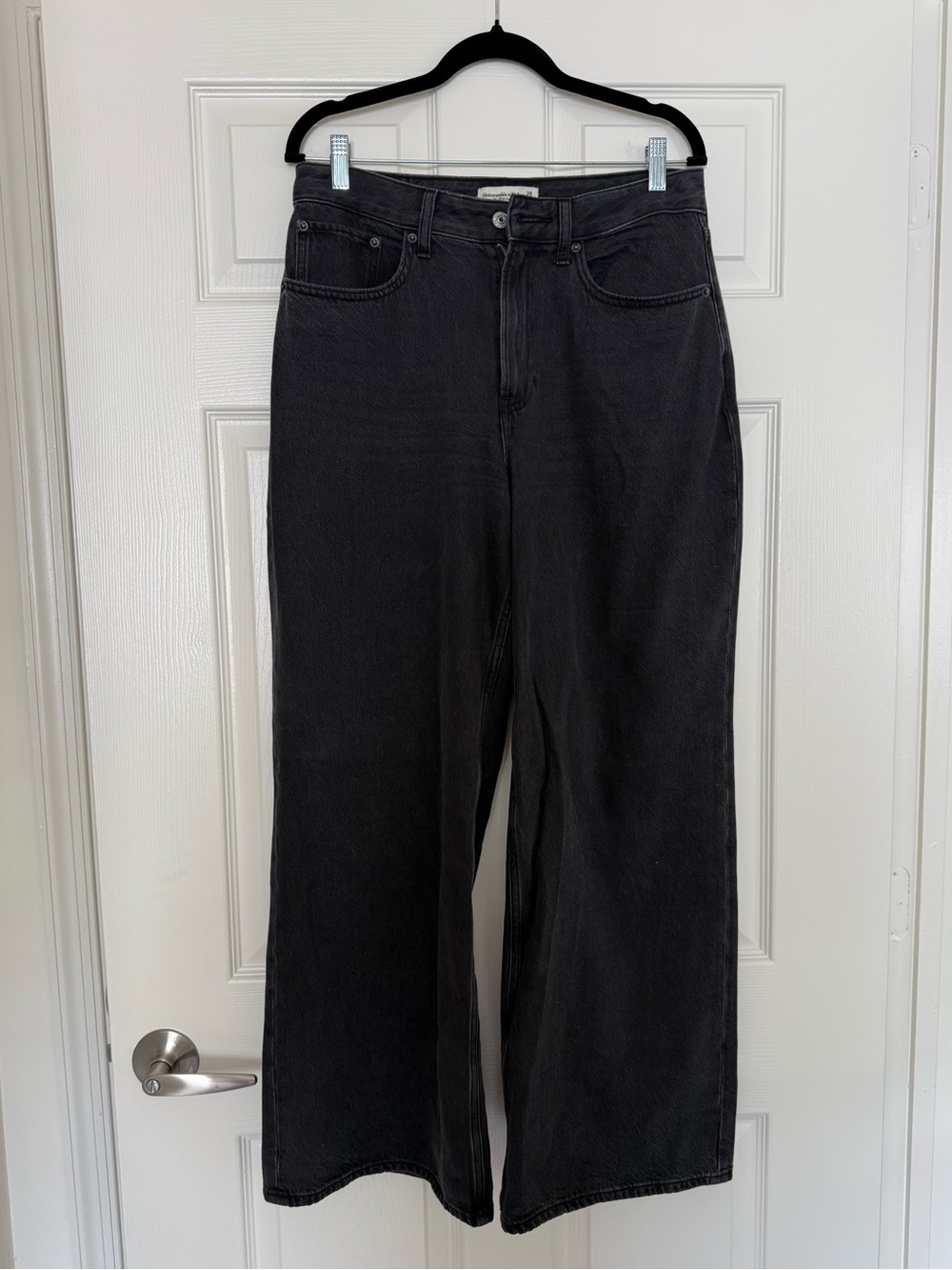 Abercrombie Curve Love Wide-Leg High Rise Women's Jeans
